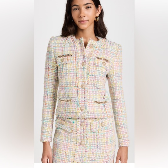 Generation Love Pastel Tweed Blazer-M - Picture 2 of 14